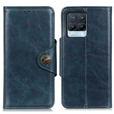 Coque Portefeuille Livre Cuir Etui Clapet M12L pour Realme 8 Pro Bleu