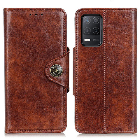 Coque Portefeuille Livre Cuir Etui Clapet M12L pour Realme 9 5G India Marron