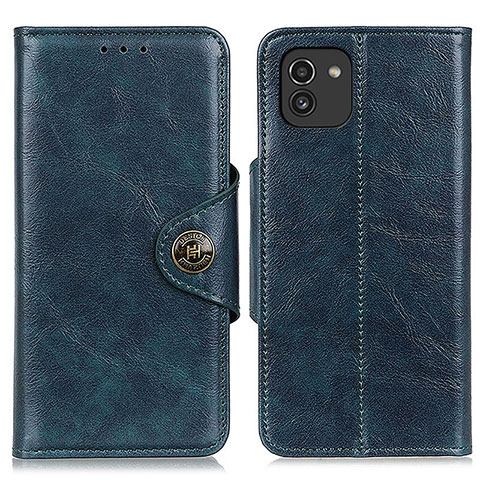 Coque Portefeuille Livre Cuir Etui Clapet M12L pour Samsung Galaxy A03 Bleu