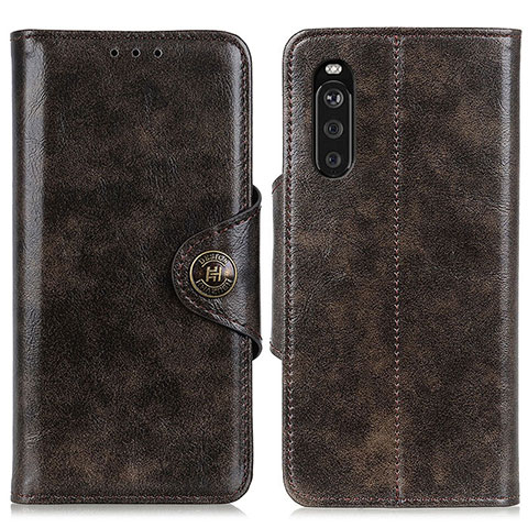 Coque Portefeuille Livre Cuir Etui Clapet M12L pour Sony Xperia 10 III Lite Bronze