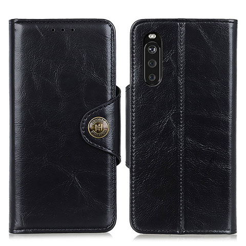 Coque Portefeuille Livre Cuir Etui Clapet M12L pour Sony Xperia 10 III Lite Noir