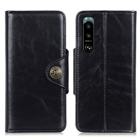 Coque Portefeuille Livre Cuir Etui Clapet M12L pour Sony Xperia 5 III Noir