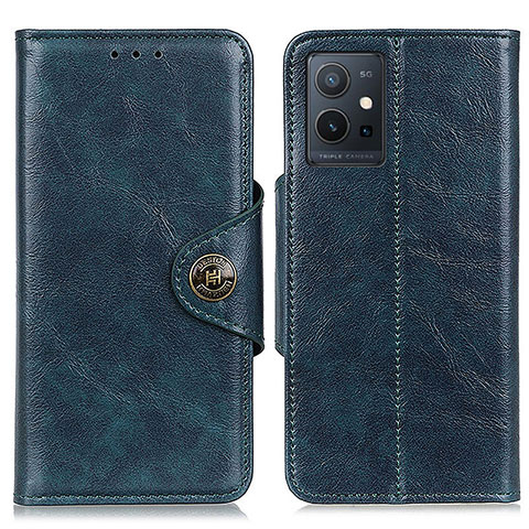 Coque Portefeuille Livre Cuir Etui Clapet M12L pour Vivo iQOO Z6 5G Bleu