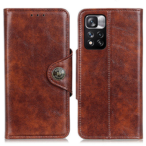 Coque Portefeuille Livre Cuir Etui Clapet M12L pour Xiaomi Mi 11i 5G (2022) Marron