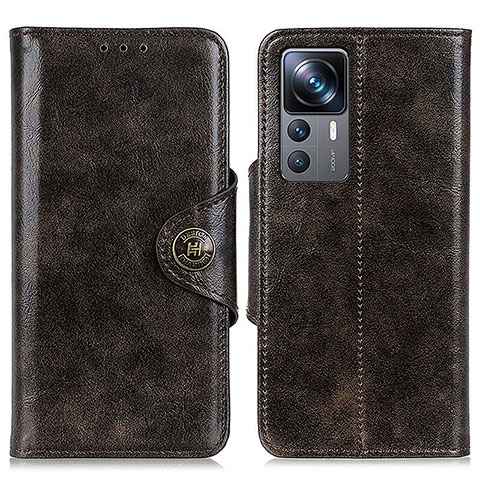 Coque Portefeuille Livre Cuir Etui Clapet M12L pour Xiaomi Mi 12T 5G Bronze