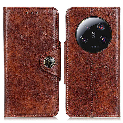 Coque Portefeuille Livre Cuir Etui Clapet M12L pour Xiaomi Mi 13 Ultra 5G Marron