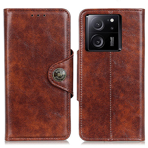 Coque Portefeuille Livre Cuir Etui Clapet M12L pour Xiaomi Mi 13T 5G Marron