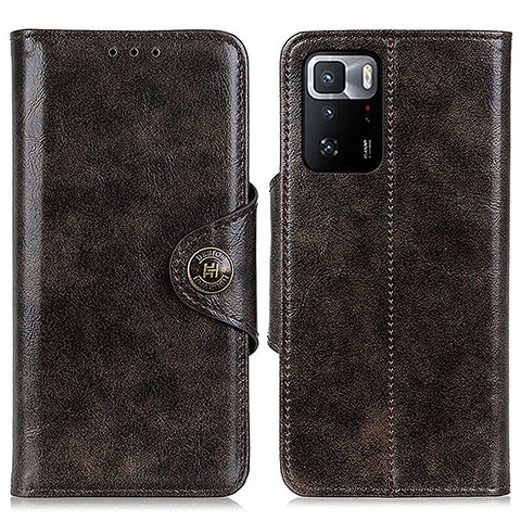 Coque Portefeuille Livre Cuir Etui Clapet M12L pour Xiaomi Poco X3 GT 5G Bronze