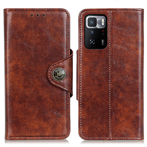 Coque Portefeuille Livre Cuir Etui Clapet M12L pour Xiaomi Poco X3 GT 5G Marron