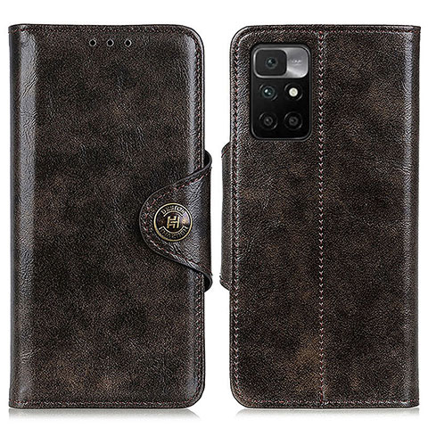 Coque Portefeuille Livre Cuir Etui Clapet M12L pour Xiaomi Redmi 10 4G Bronze