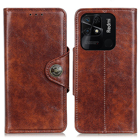 Coque Portefeuille Livre Cuir Etui Clapet M12L pour Xiaomi Redmi 10 Power Marron