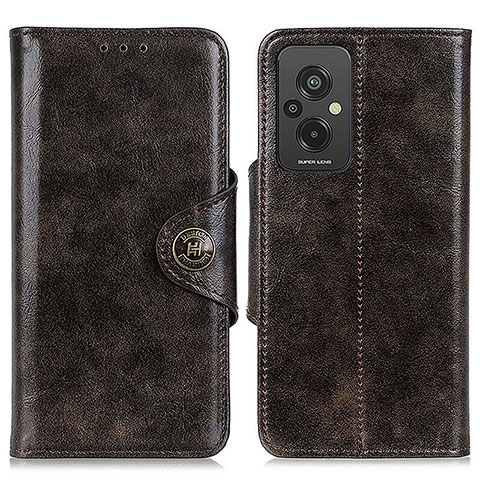 Coque Portefeuille Livre Cuir Etui Clapet M12L pour Xiaomi Redmi 11 Prime 4G Bronze