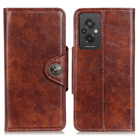 Coque Portefeuille Livre Cuir Etui Clapet M12L pour Xiaomi Redmi 11 Prime 4G Marron