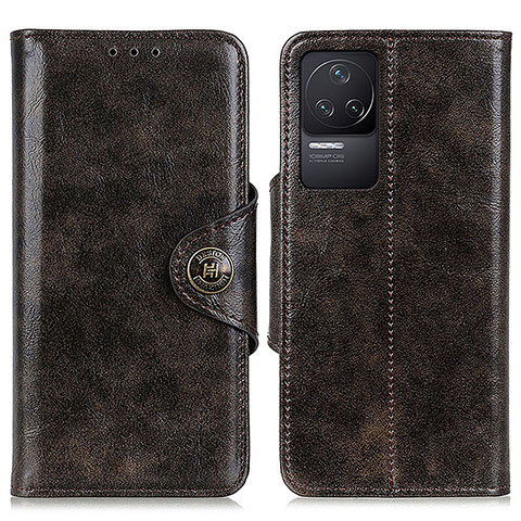 Coque Portefeuille Livre Cuir Etui Clapet M12L pour Xiaomi Redmi K50 Pro 5G Bronze