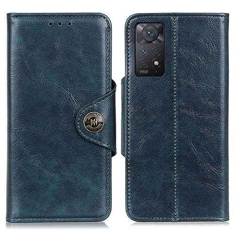 Coque Portefeuille Livre Cuir Etui Clapet M12L pour Xiaomi Redmi Note 11 Pro 5G Bleu