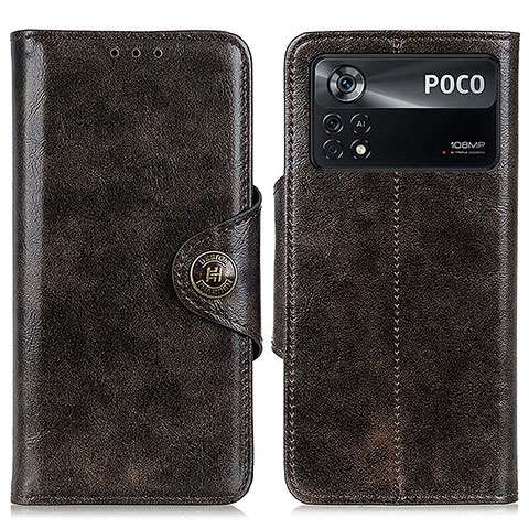 Coque Portefeuille Livre Cuir Etui Clapet M12L pour Xiaomi Redmi Note 11E Pro 5G Bronze