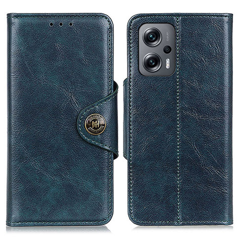 Coque Portefeuille Livre Cuir Etui Clapet M12L pour Xiaomi Redmi Note 11T Pro+ Plus 5G Bleu