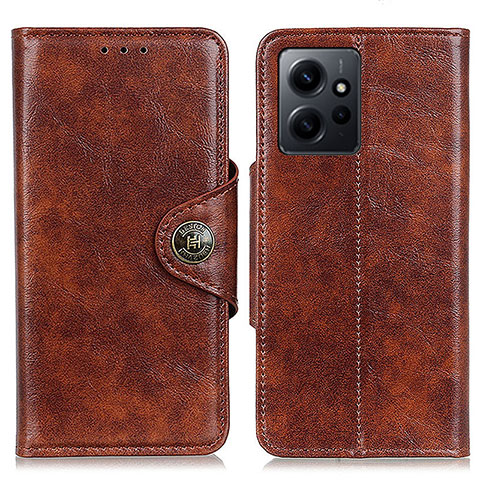 Coque Portefeuille Livre Cuir Etui Clapet M12L pour Xiaomi Redmi Note 12 4G Marron