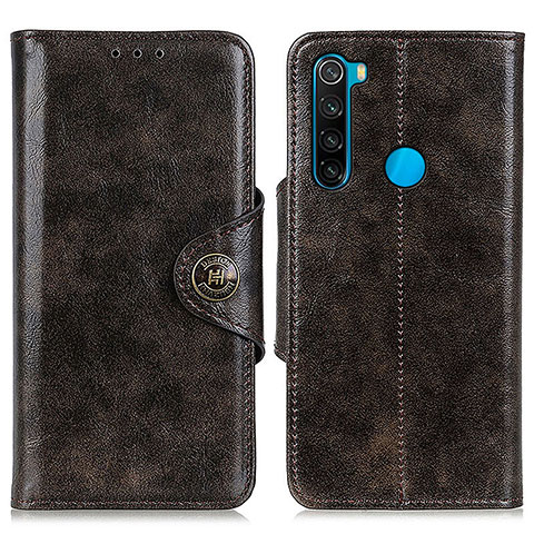 Coque Portefeuille Livre Cuir Etui Clapet M12L pour Xiaomi Redmi Note 8 (2021) Bronze