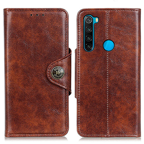 Coque Portefeuille Livre Cuir Etui Clapet M12L pour Xiaomi Redmi Note 8 (2021) Marron