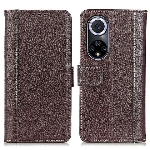 Coque Portefeuille Livre Cuir Etui Clapet M13L pour Huawei Honor 50 5G Marron