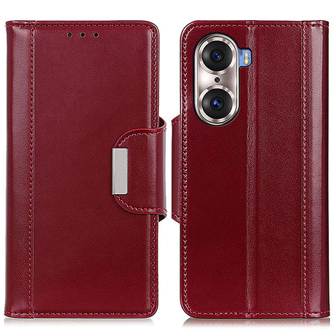 Coque Portefeuille Livre Cuir Etui Clapet M13L pour Huawei Honor 60 5G Rouge