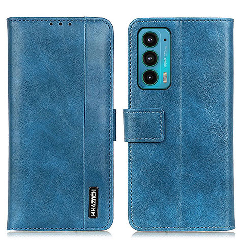 Coque Portefeuille Livre Cuir Etui Clapet M13L pour Motorola Moto Edge Lite 5G Bleu