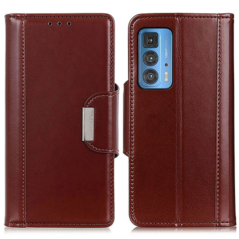 Coque Portefeuille Livre Cuir Etui Clapet M13L pour Motorola Moto Edge S Pro 5G Marron