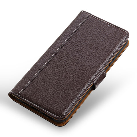 Coque Portefeuille Livre Cuir Etui Clapet M13L pour OnePlus 9 Pro 5G Marron