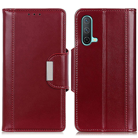 Coque Portefeuille Livre Cuir Etui Clapet M13L pour OnePlus Nord CE 5G Rouge