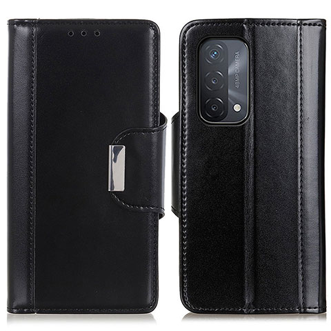 Coque Portefeuille Livre Cuir Etui Clapet M13L pour Oppo A54 5G Noir