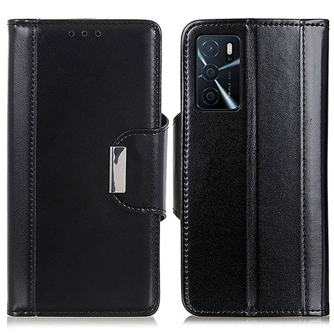 Coque Portefeuille Livre Cuir Etui Clapet M13L pour Oppo A54s Noir