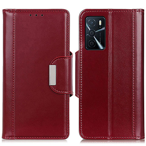 Coque Portefeuille Livre Cuir Etui Clapet M13L pour Oppo A54s Rouge