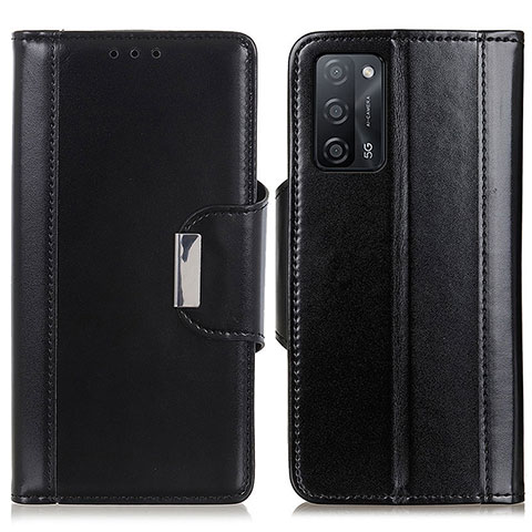 Coque Portefeuille Livre Cuir Etui Clapet M13L pour Oppo A55 5G Noir