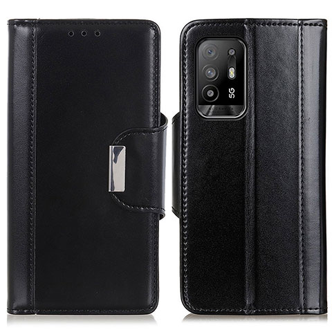 Coque Portefeuille Livre Cuir Etui Clapet M13L pour Oppo A94 5G Noir