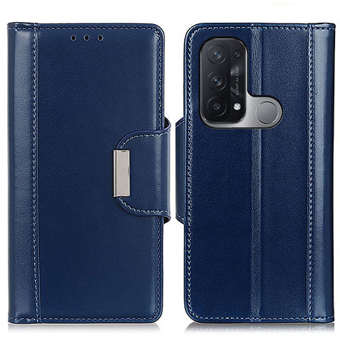 Coque Portefeuille Livre Cuir Etui Clapet M13L pour Oppo Reno5 A Bleu