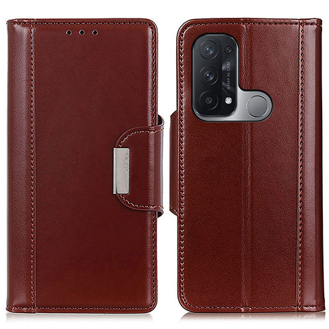 Coque Portefeuille Livre Cuir Etui Clapet M13L pour Oppo Reno5 A Marron