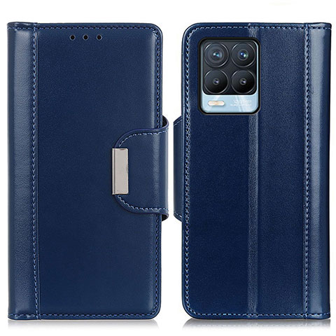 Coque Portefeuille Livre Cuir Etui Clapet M13L pour Realme 8 4G Bleu