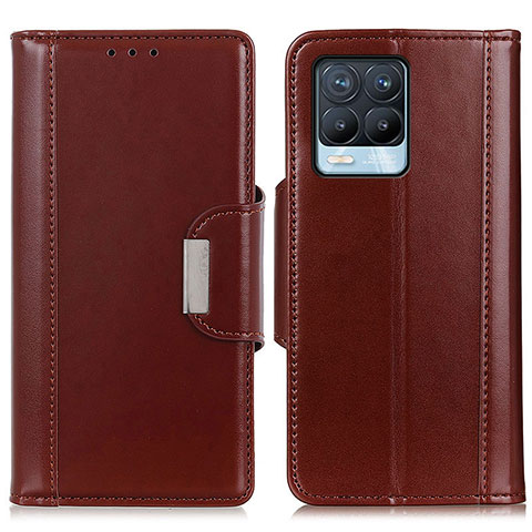 Coque Portefeuille Livre Cuir Etui Clapet M13L pour Realme 8 4G Marron