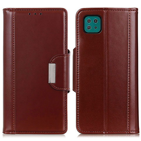 Coque Portefeuille Livre Cuir Etui Clapet M13L pour Samsung Galaxy A22 5G Marron