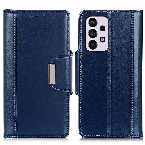 Coque Portefeuille Livre Cuir Etui Clapet M13L pour Samsung Galaxy A33 5G Bleu