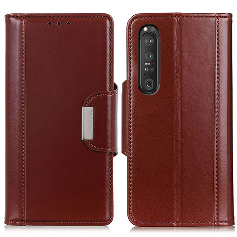 Coque Portefeuille Livre Cuir Etui Clapet M13L pour Sony Xperia 1 III Marron