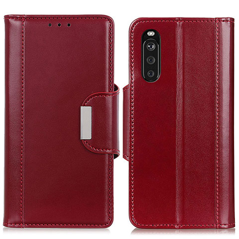 Coque Portefeuille Livre Cuir Etui Clapet M13L pour Sony Xperia 10 III Lite Rouge