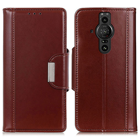 Coque Portefeuille Livre Cuir Etui Clapet M13L pour Sony Xperia PRO-I Marron