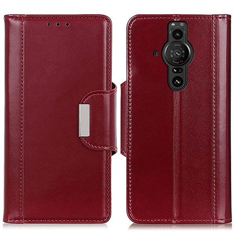 Coque Portefeuille Livre Cuir Etui Clapet M13L pour Sony Xperia PRO-I Rouge