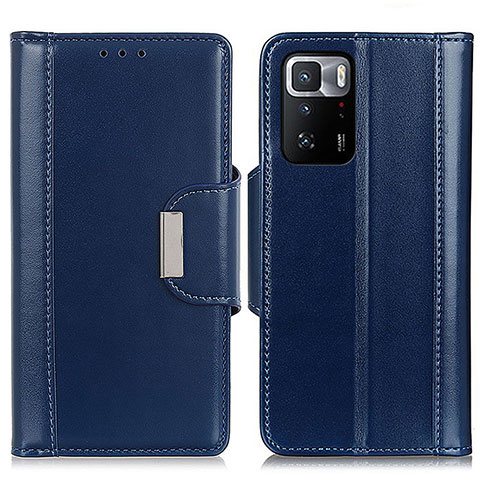 Coque Portefeuille Livre Cuir Etui Clapet M13L pour Xiaomi Poco X3 GT 5G Bleu