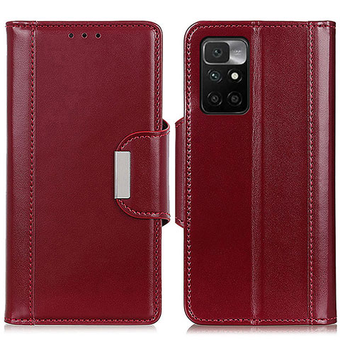 Coque Portefeuille Livre Cuir Etui Clapet M13L pour Xiaomi Redmi 10 (2022) Rouge