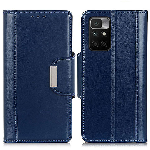 Coque Portefeuille Livre Cuir Etui Clapet M13L pour Xiaomi Redmi 10 4G Bleu