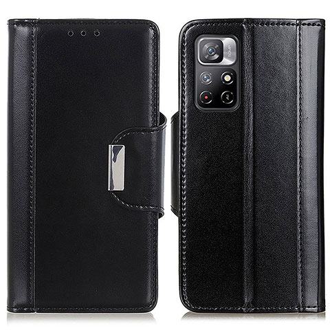 Coque Portefeuille Livre Cuir Etui Clapet M13L pour Xiaomi Redmi Note 11 5G Noir