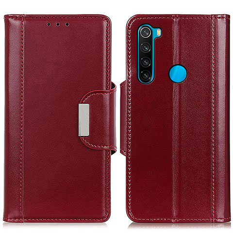 Coque Portefeuille Livre Cuir Etui Clapet M13L pour Xiaomi Redmi Note 8 (2021) Rouge